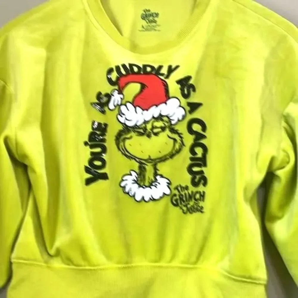 Justice “￼you’re cuddly as the Grinch” sz. small 7/8 like new